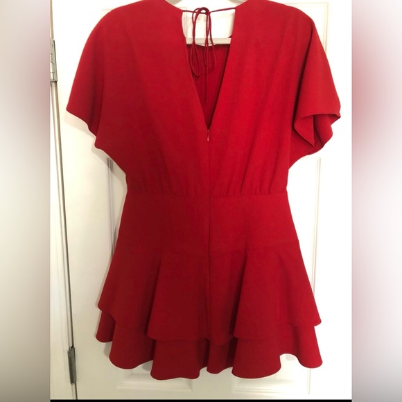 Neiman Marcus Red Mini Dress - Picture 2 of 3